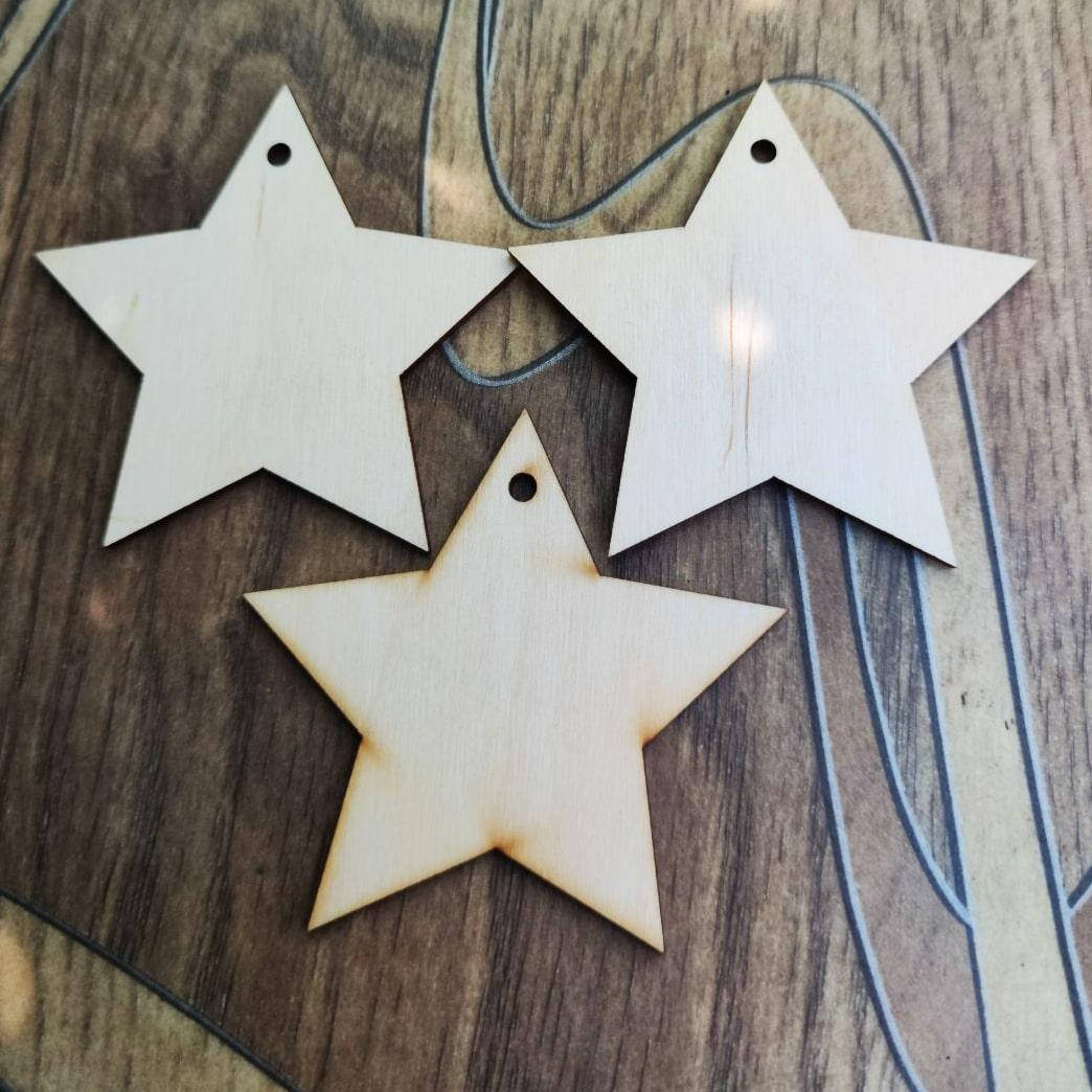 

Подвеска фанерная "Звезда" на елку |заготовка для декора | под покраску | для декупажа