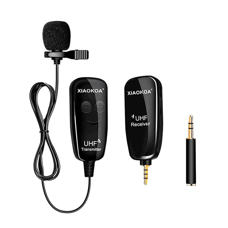 

Микрофон петличный беспроводной XIAOKOA N81-UHF black