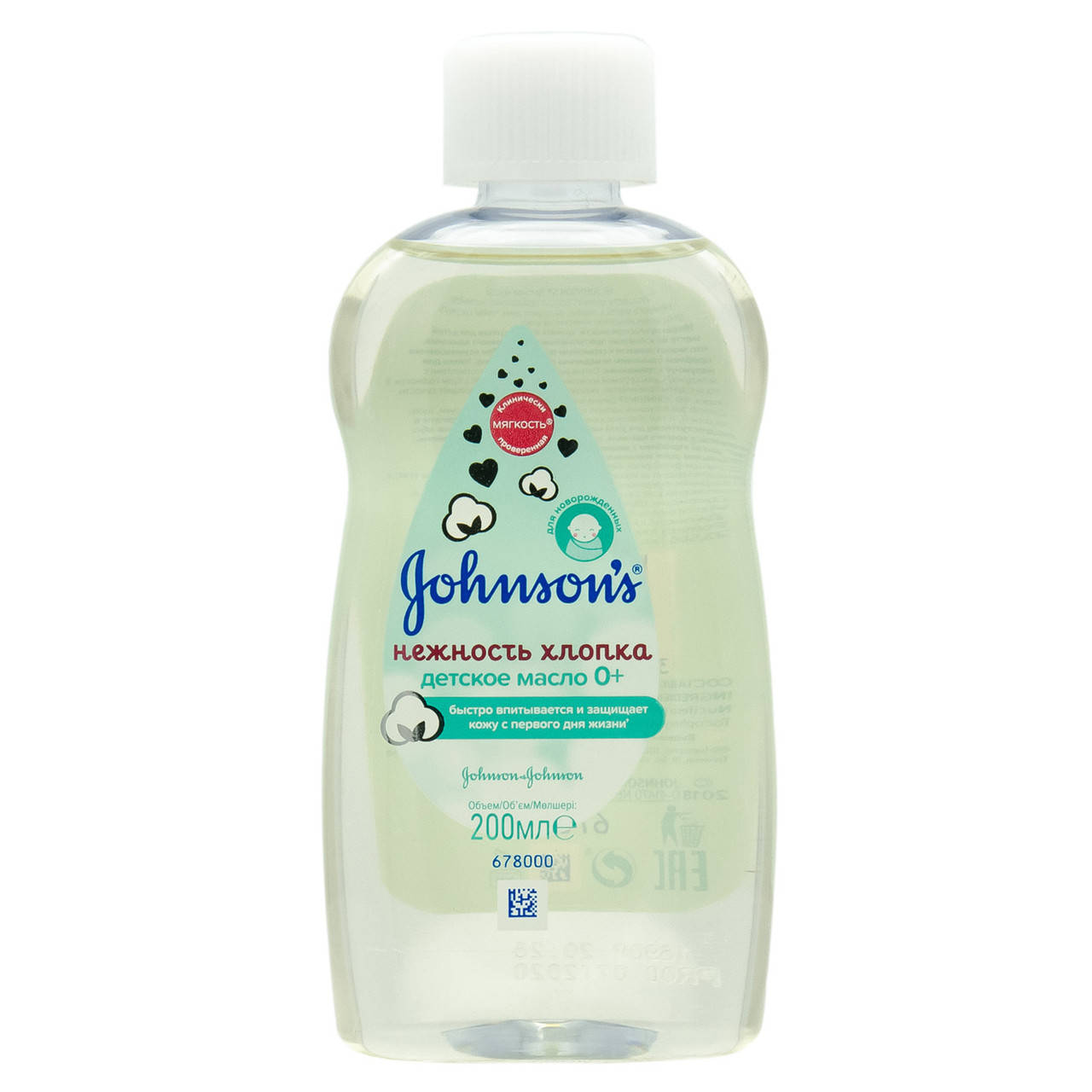 

Масло для тела "Нежность хлопка", 200 мл Johnsons Baby (3574669909112)