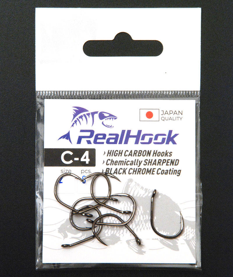 

Крючок одинарный RealHook C-4 #6 (10шт)