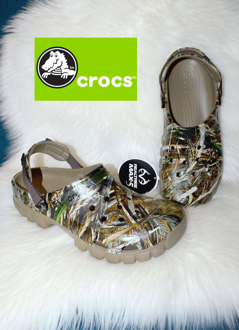 

Мужские клоги Crocs Offroad Sport Realtree 47 размер, Черный