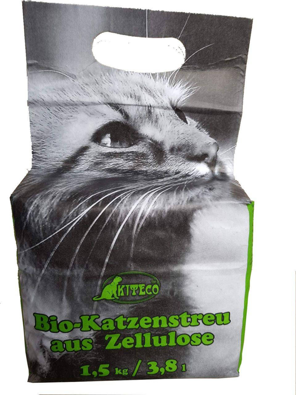 

Наполнитель целлюлозный для кошек KITECO 1,5кг 3,8л.