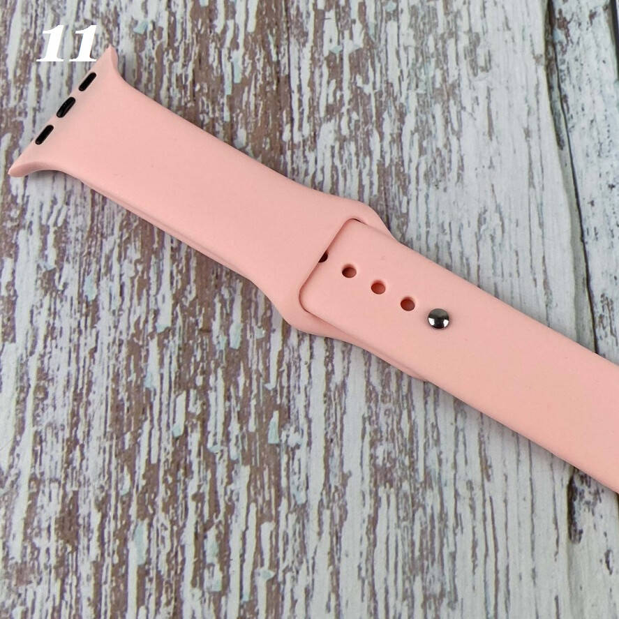 

Силиконовый Спортивный Ремешок Apple Watch Sport Band 38-40 42-44 mm Розовый