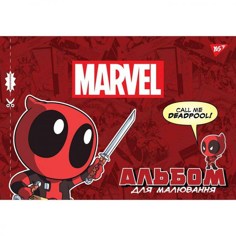 

Альбом для рисования 20 л, A4, скоба, YES, обл. ЛАК / Marvel, Разные цвета