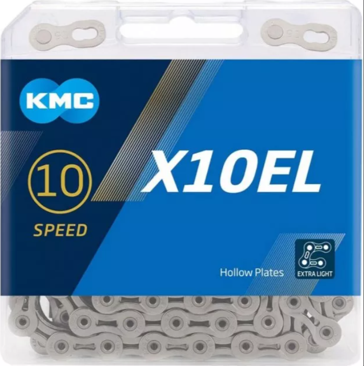 

Ланцюг KMC X10-1EL 1/2х11/128/114L 10 швидкостей срібляста
