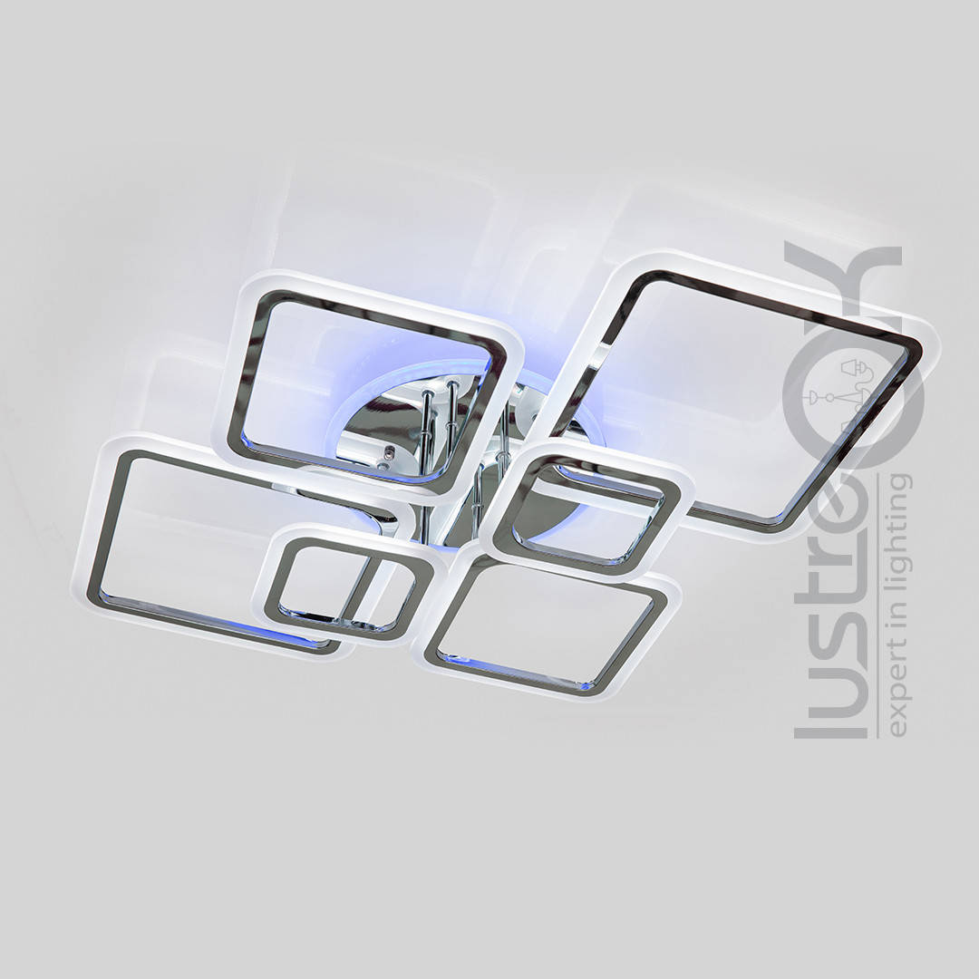 

Светодиодная люстра с пультом A8160/6HR LED Люстра Led, Серебро