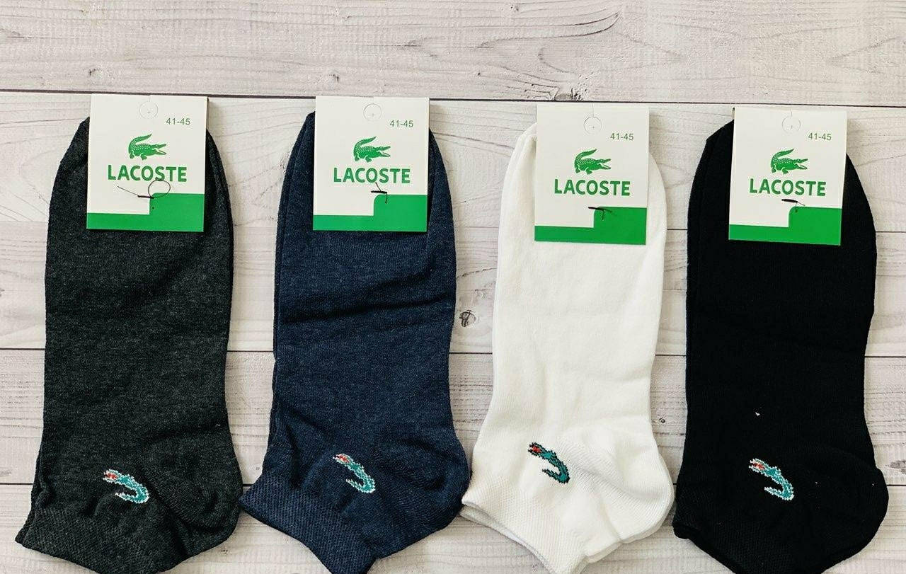 

Носки спорт Lacoste низкие 41-45р. / мужские носки лакоста