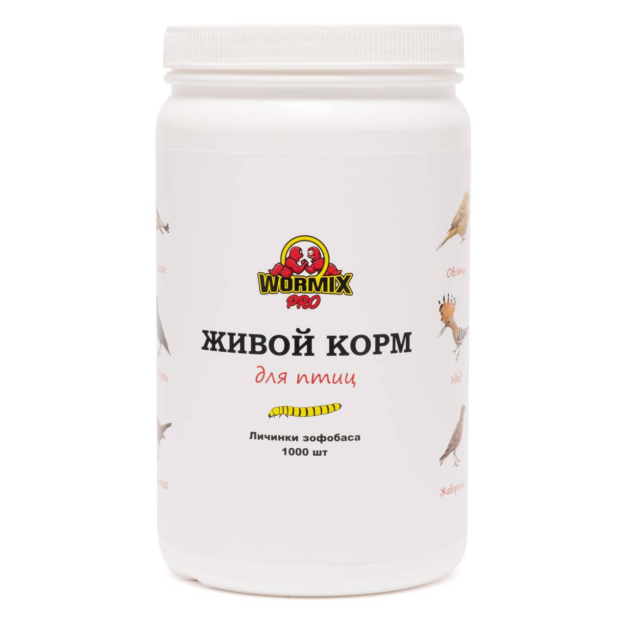 

Живой корм для птиц - Зофобас 1000 шт.