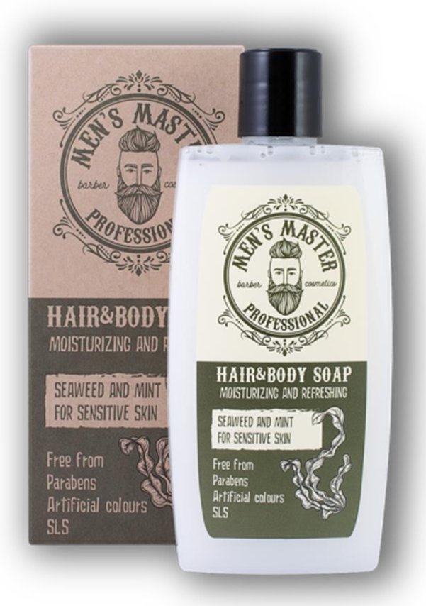 

Бодрящее мыло для тела и волос "ВОДОРОСЛИ И МЯТА" MEN'S MASTER