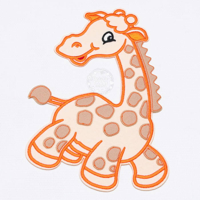 

Пришивная аппликация "Жираф", высотой 24 см, Оранжевый