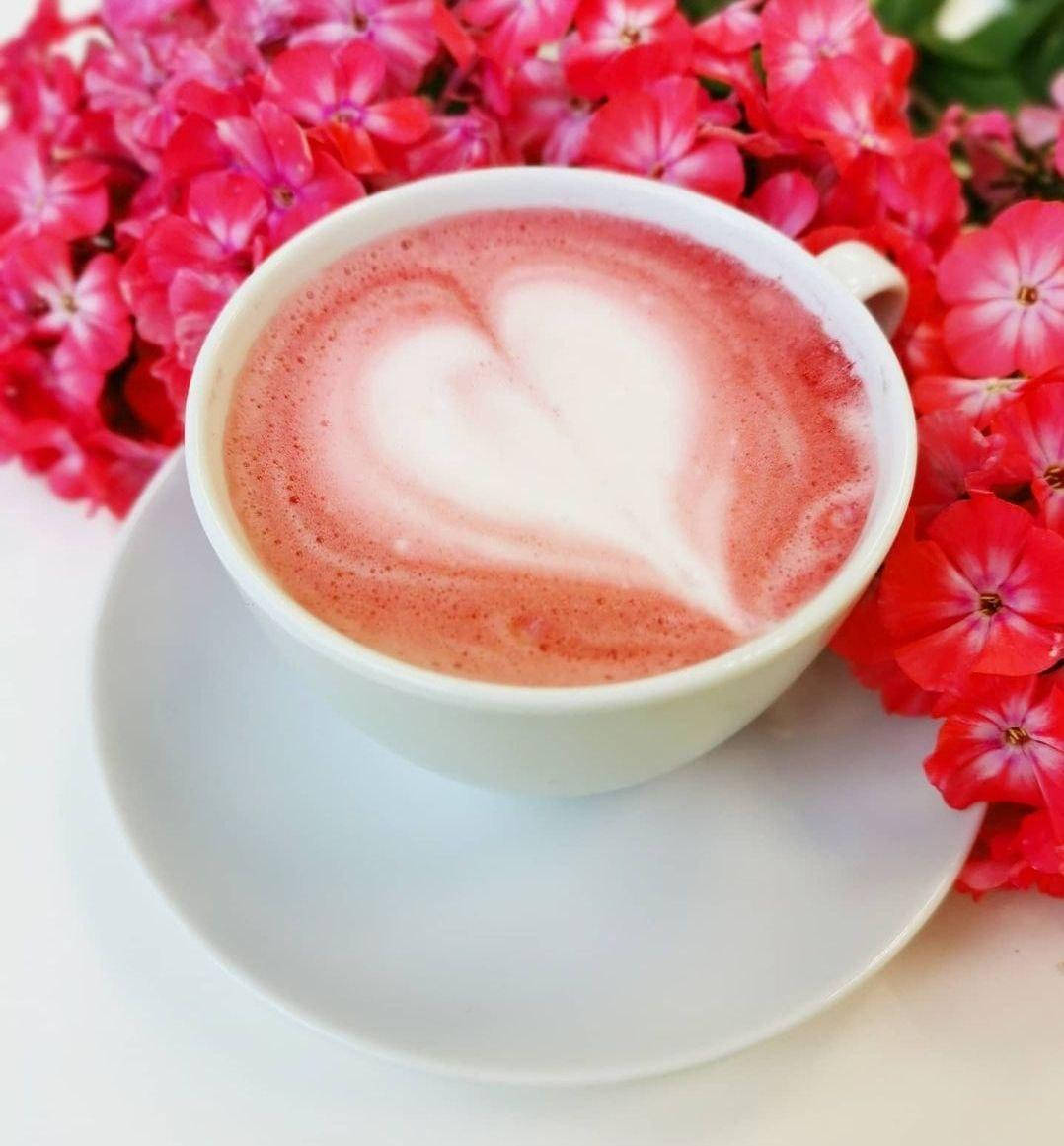 

Розовая матча (красная роза) чай из пудры чайной розы