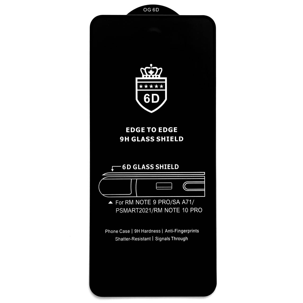 

Защитное стекло 6D для Samsung Galaxy A71 / Full Glue черное на самсунг гелекси А71 (SM-A715) А 71, Черный