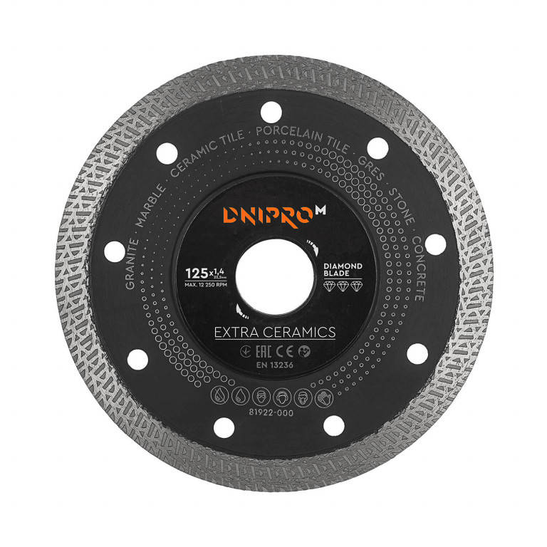 

Алмазный диск Dnipro-M Extra-Ceramics 125 22,2 мм