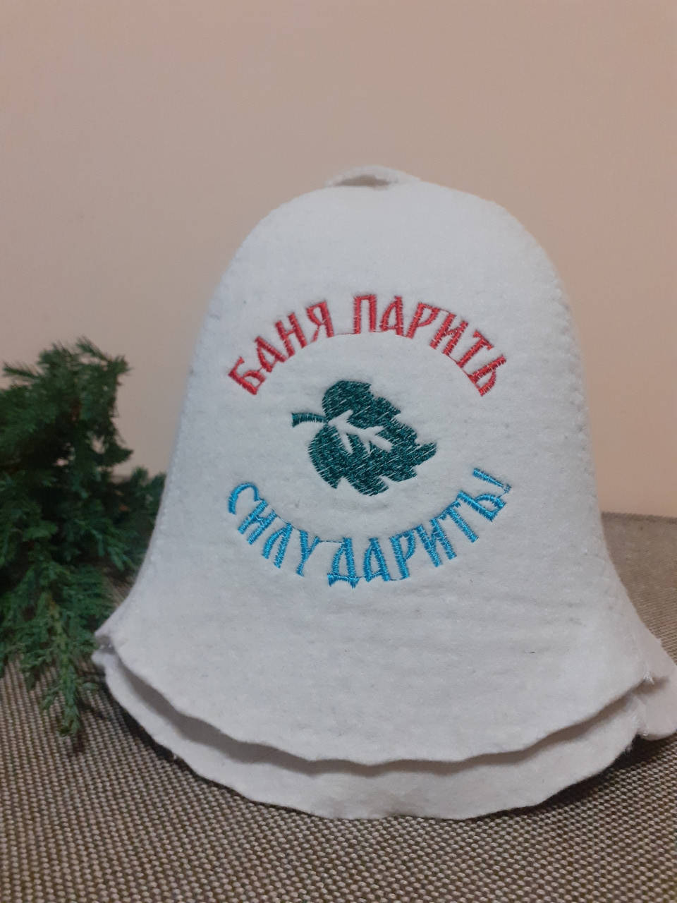 

Шапка для сауны и бани.