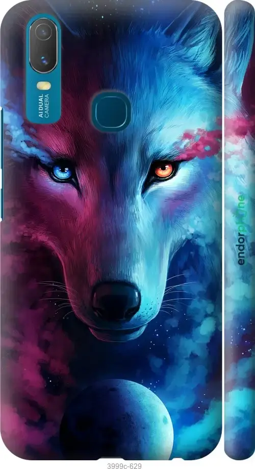 

Чехол на Vivo Y11 Арт-волк "3999c-629-18101", Розовый