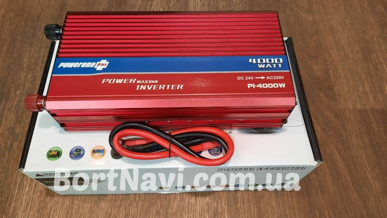 

Преобразователь авто инвертор Power One Plus 24V-220V 4000W