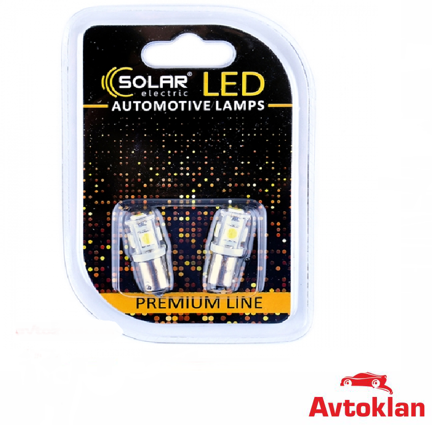 

Лампочка с цоколем LED T8.5 SMD белая 5-диодов 24V-4Вт BA9s (Solar) (к-т.-2шт.) SL2531