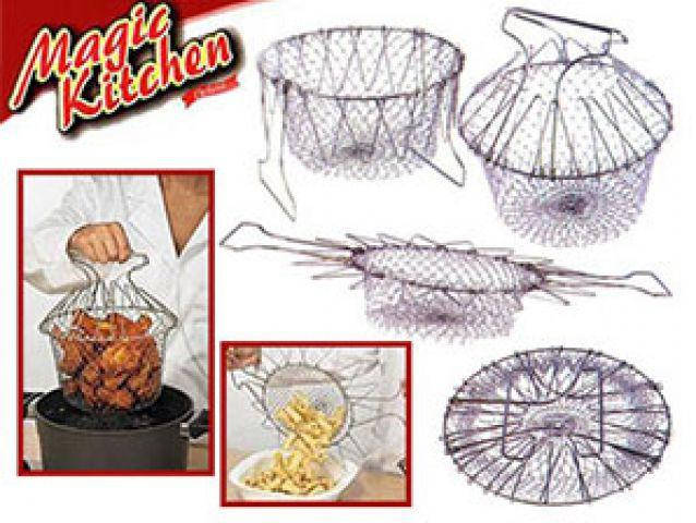 

Складная сетка для варки, жарки и фритюра Chef Basket! Новинка