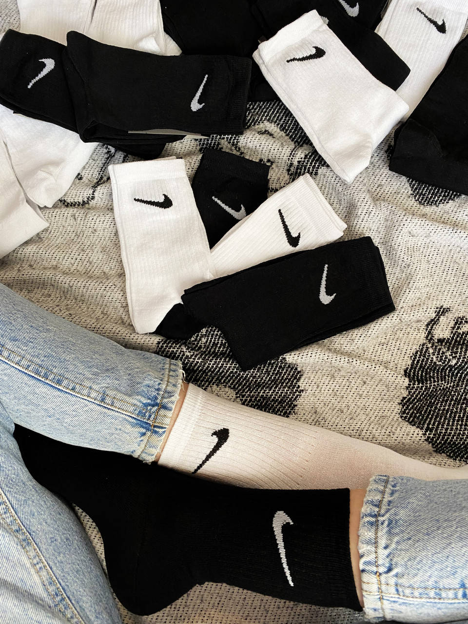 

Носки унисекс Nike повседневные и для спорта Черные