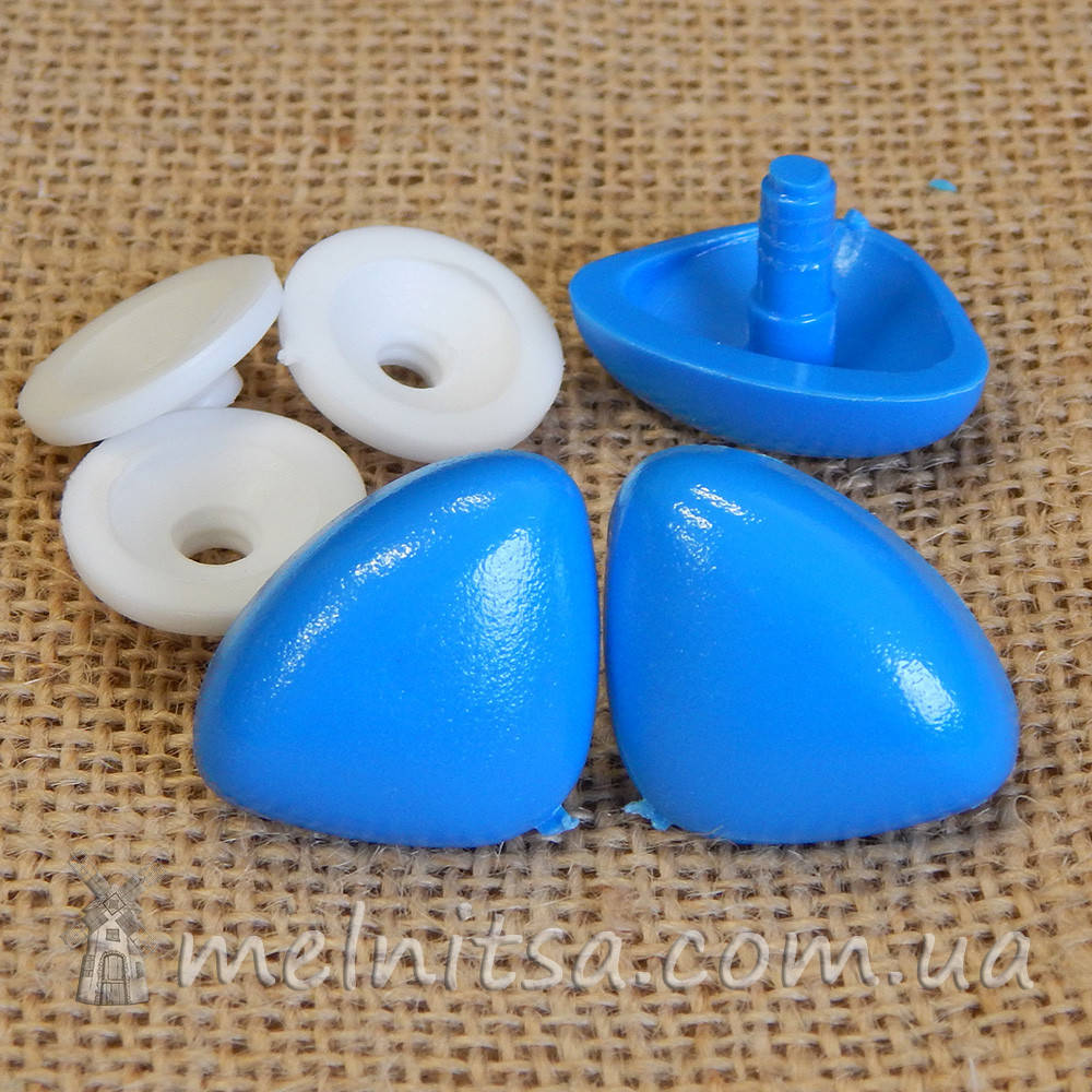 

Носик для мишек Тедди 27х21 мм + крепление, голубой