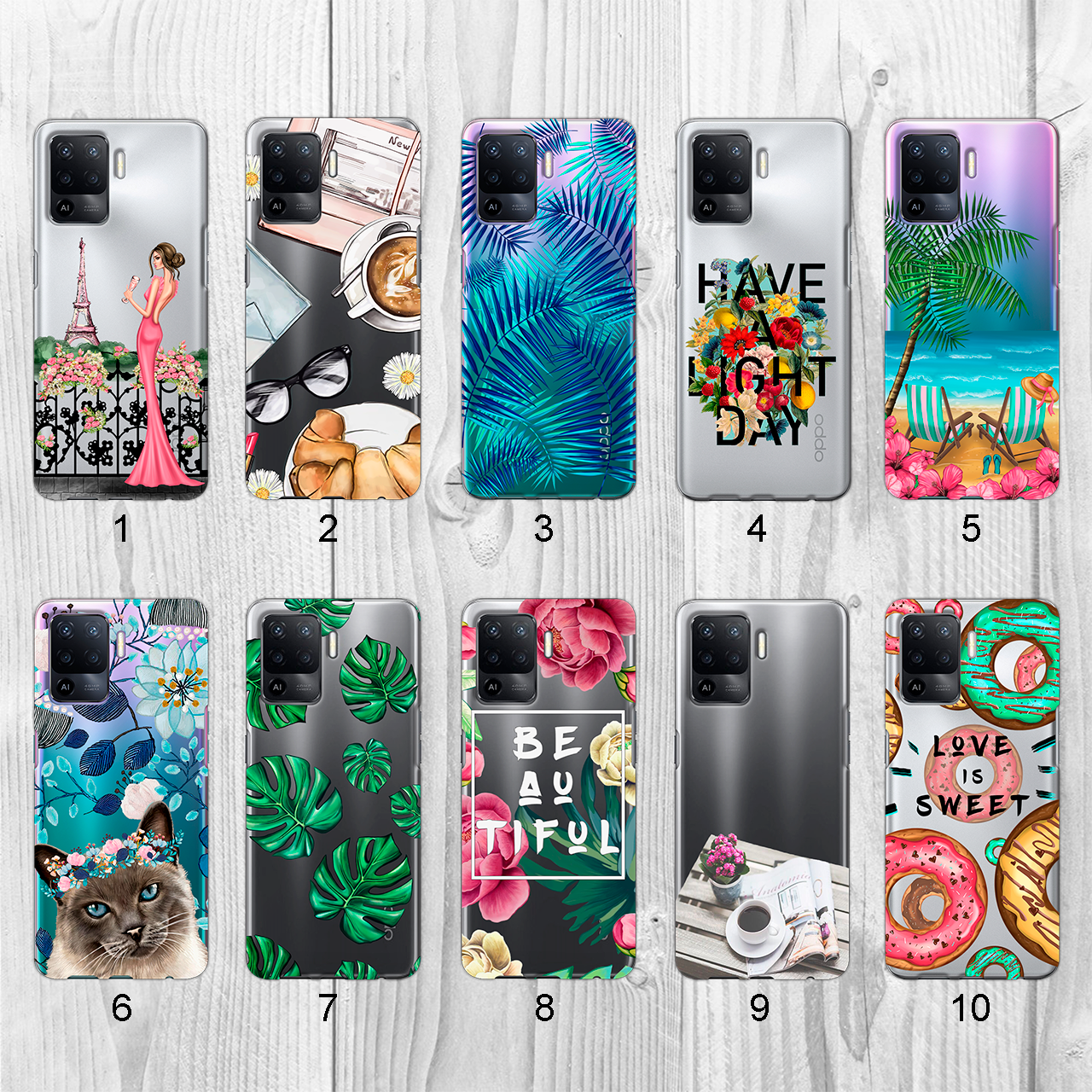 

Силиконовый чехол с рисунком для Oppo A94 / F19 Pro / Reno5 F / Reno5 Lite (new collection)
