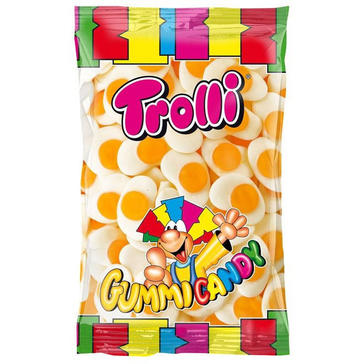 

Яичница мармеладная тролли Trolli 1 кг пакет