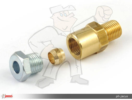 

Штуцер входа газа в редуктор Tomasetto Alaska, AT07, Vega комплект 6mm - M10x1