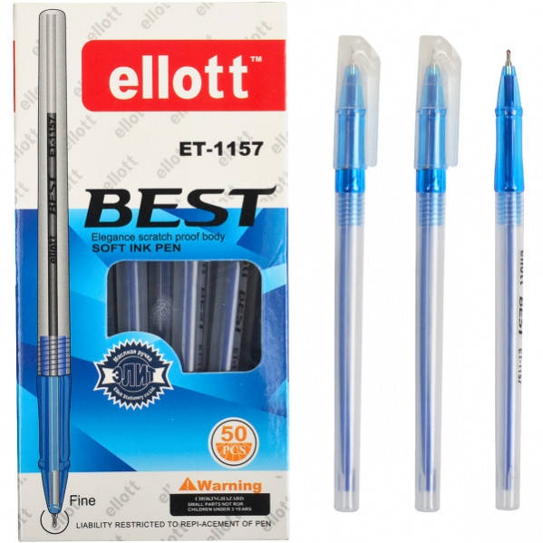 

Ручка масляная «Ellott» 1157 синяя / ручка масляна синя елот
