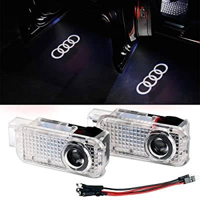 

Подсветка в двери с логотипом Audi A3/A4/A5/A6/A7/A8 (N2/Кольца/Проводка/2шт)