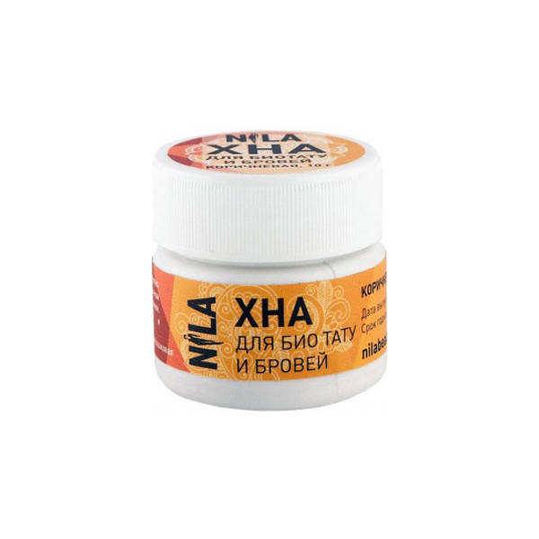 

Хна для покраски бровей и био-тату NILA Коричневая 10 г (8519Gu)