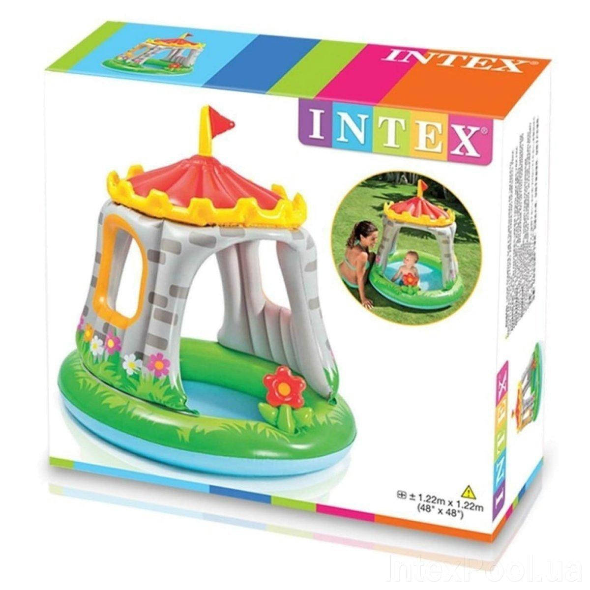 

Басейн круглий з навісом замок 68л., 122*122см INTEX 57122