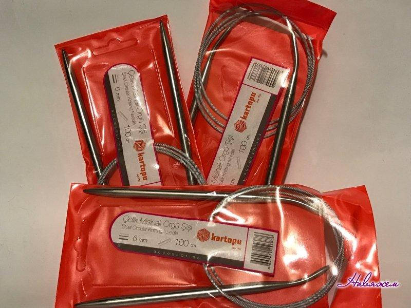 

Спицы круговые 100 см на тросике 3.5 мм