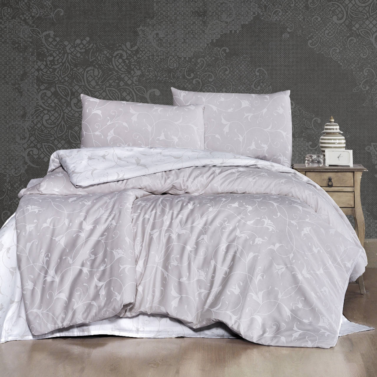 

Постельное белье First Сhoice satin aqua series 200х220 celina champagne, Бежевый