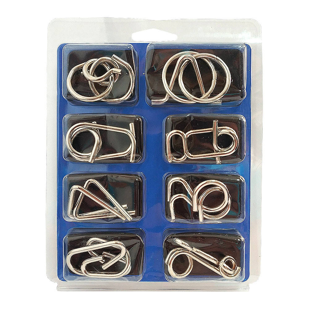 

Набор из 8 металлических мини головоломок