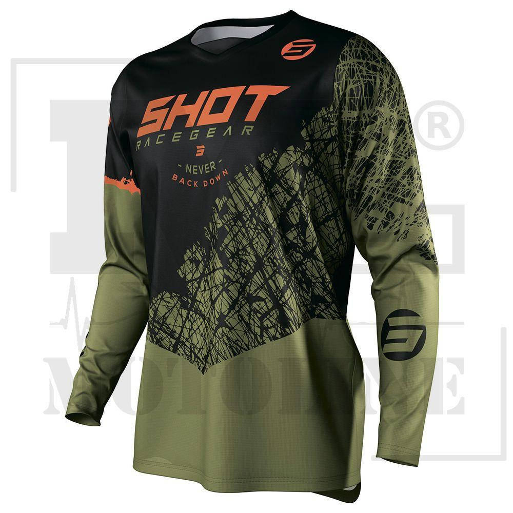 

Джерси SHOT DEVO STORM Khaki 2XL, Красный