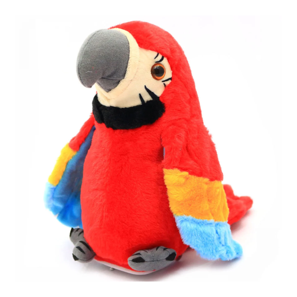 

Интерактивная игрушка повторюшка Попугай Parrot Talking Красный
