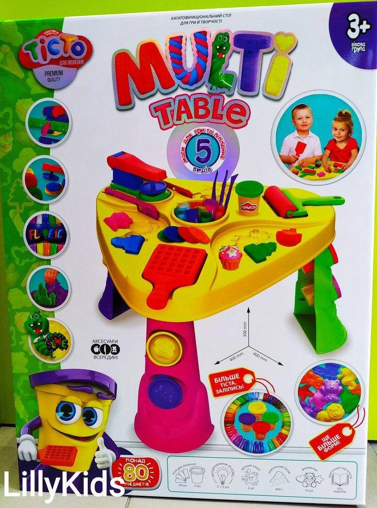 

Набор для творчества Danko Toys MTB-01-01 multi table, мульти-столик с тестом,кинетическим песком, слаймом