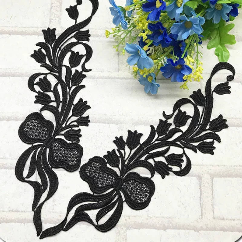 

Лейсы элементы кружевные белые,черные