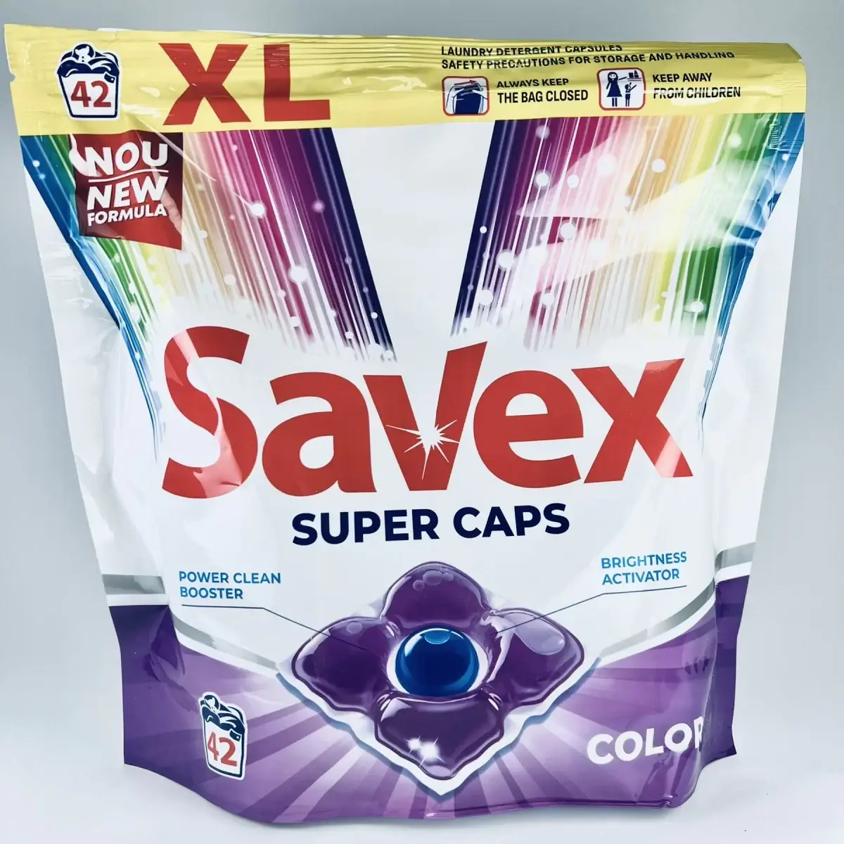 

Стиральный порошок в капсулах SAVEX Super Caps 2 в1 Color 42 капсулы