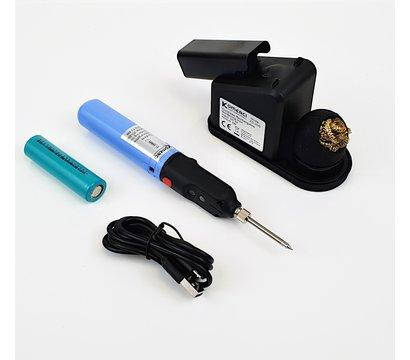 

ZD-20G Паяльник аккумуляторный, на подставке, 8W, 380…450°С (жало 79-0001) Zhongdi