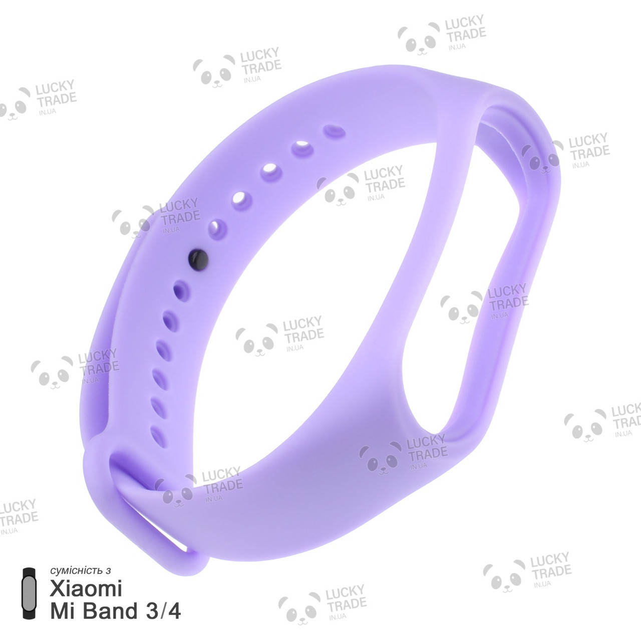 

Ремешок Xiaomi Mi Band 4 / 3 силиконовый однотонный браслет Light Светло-фиолетовый [2418]