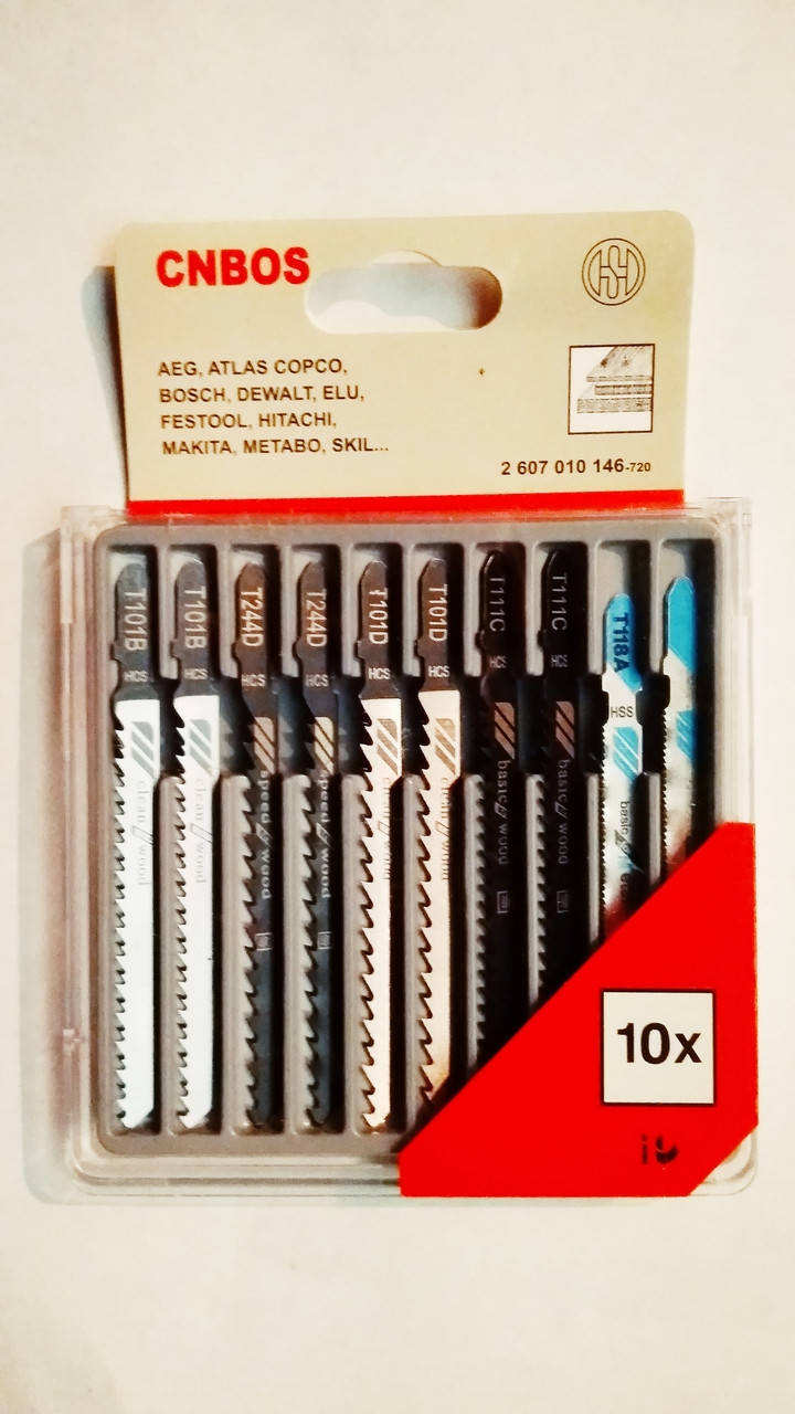 

Набор пилочек для электролобзика 10 шт(ассорти) Cnbos