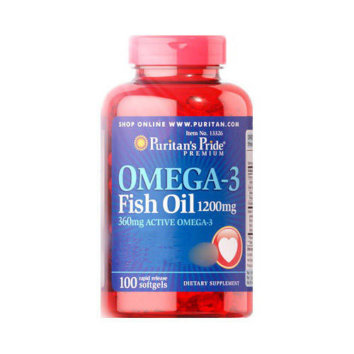 

Рыбий жир Puritan's Pride Omega-3 Fish Oil 1200 mg (100 softgels)