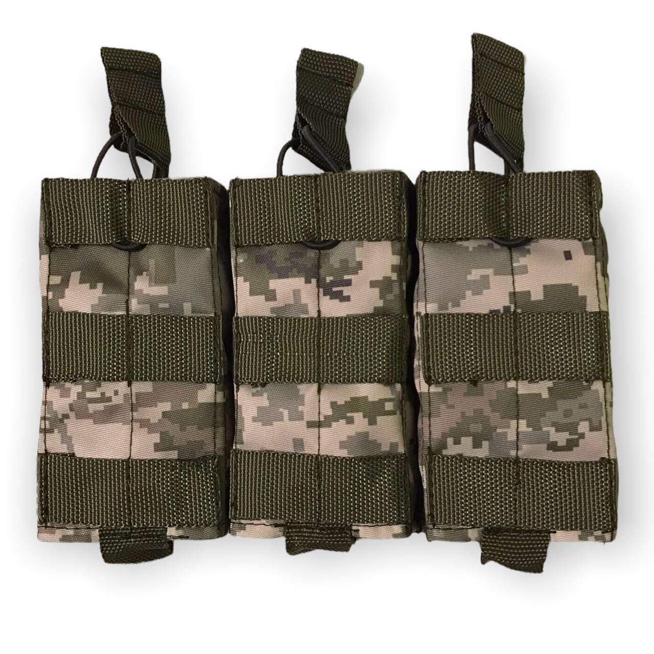 

Комплект 3в1 подсумки для магазинов цельный Пиксель