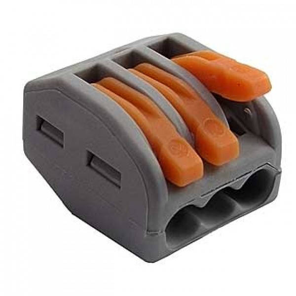 

Клемма быстрого монтажа Wago 3 входа 32А 400В 0.08-4mm2