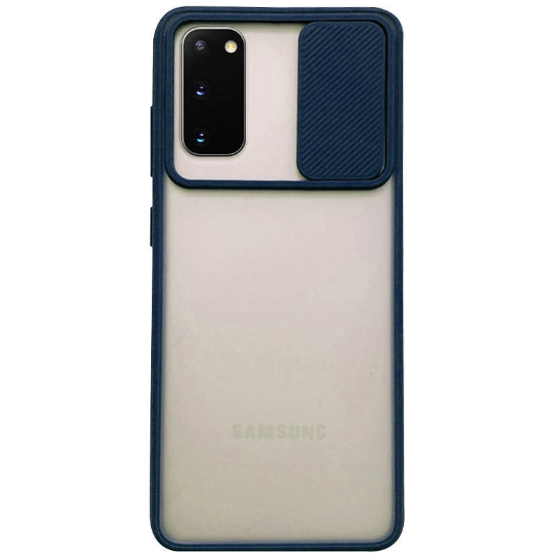 

Чехол со шторкой на камеру для Samsung Galaxy S20 (Синий)