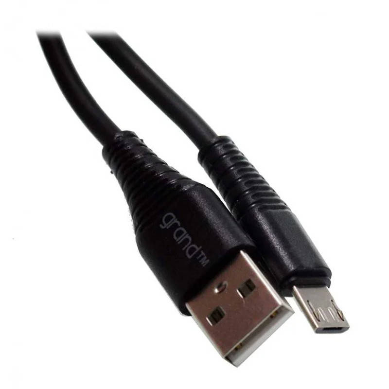 

Grand GC-C01 USB - мicro USB 1,0м длинный носик bleck