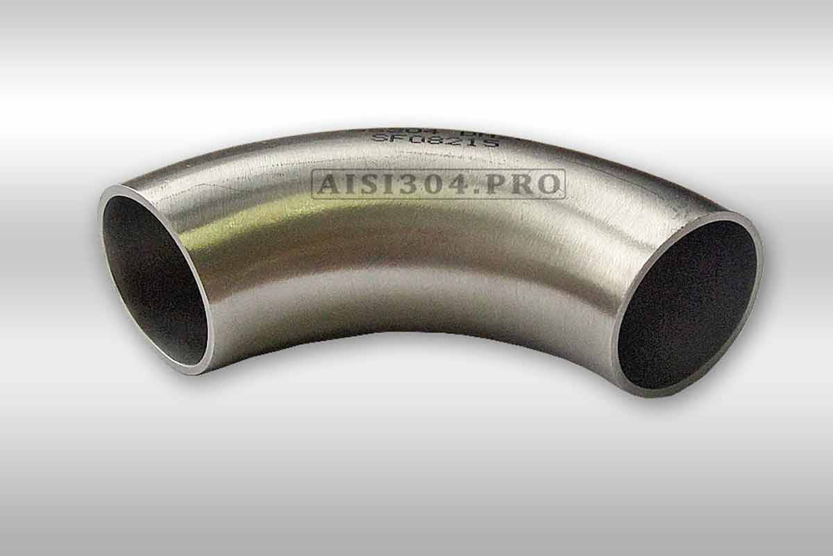 

Отвод 22*1,5 мм нержавеющий 90° DIN 11850 AISI304