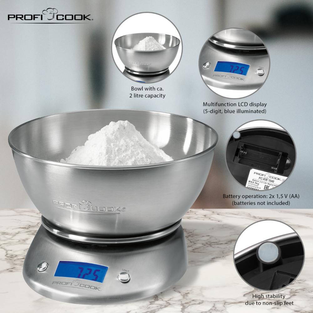 

Кухонные весы с чашей PROFI COOK (Оригинал)Германия до 5кг