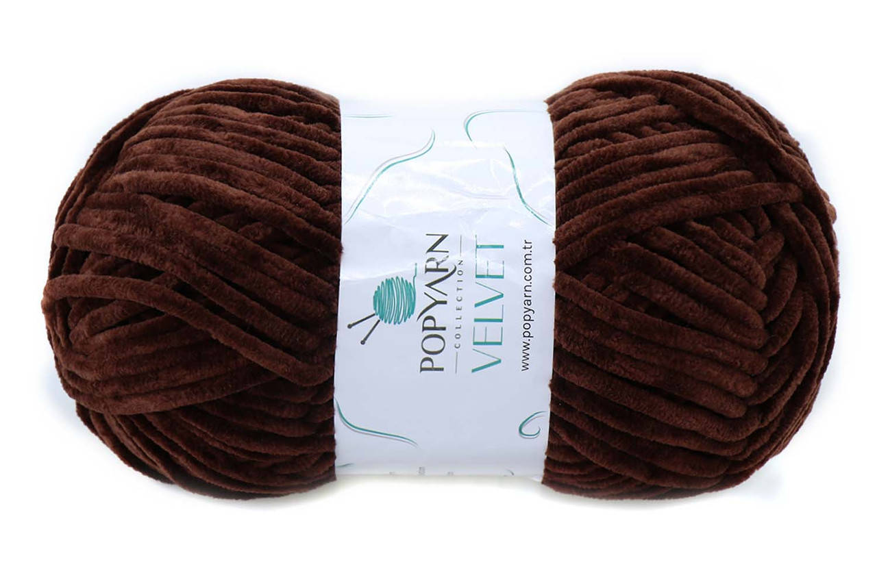 

Popyarn Velvet, Шоколад №011, Коричневый